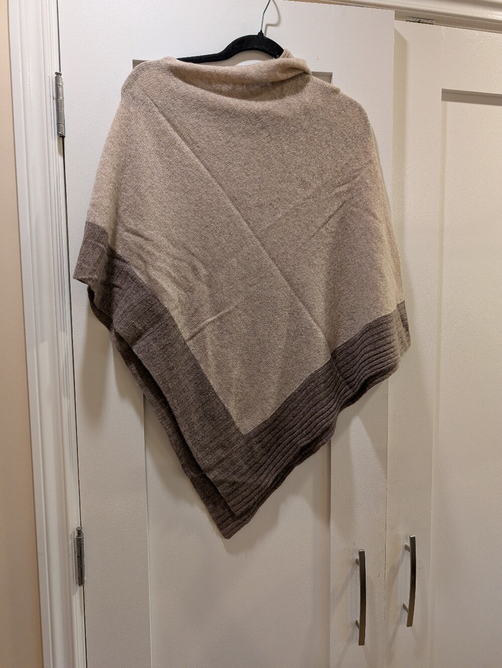 Wool/Cashmere Poncho,Topper O/S - Picture 2 of 4